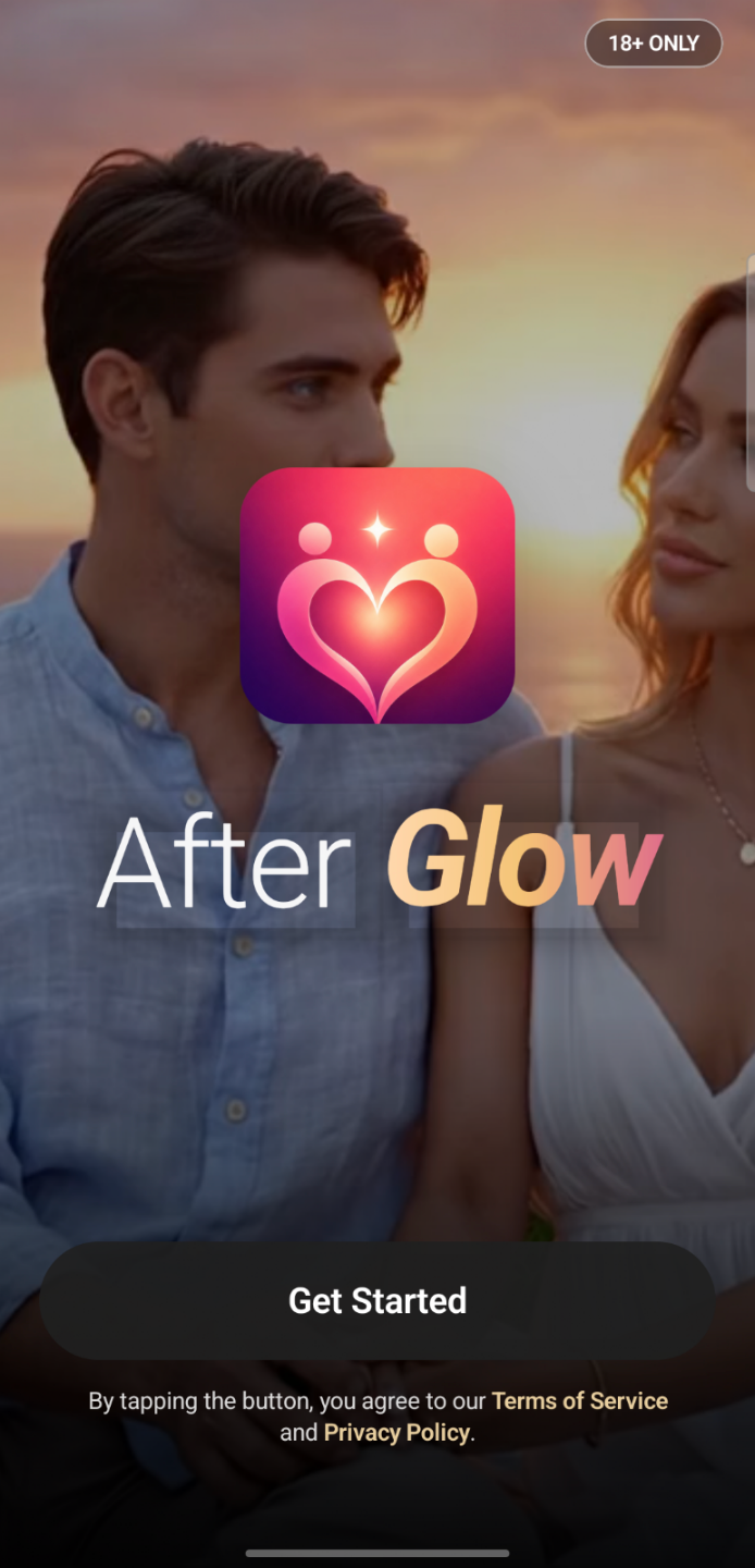 Tampilan profil pengguna di aplikasi AfterGlow